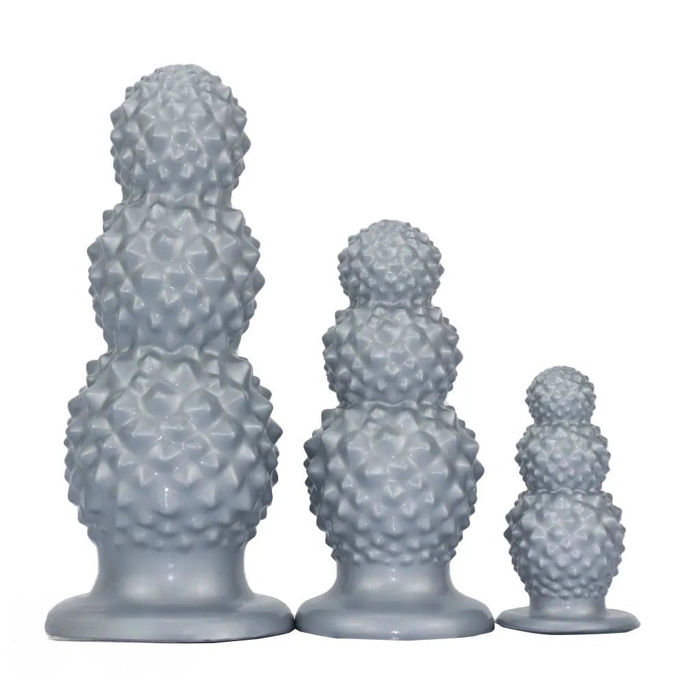 Bumpy Graduated Anal Plug - Stacked Beaded Butt Plug