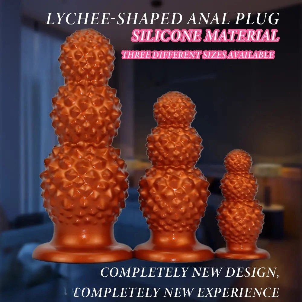 Bumpy Graduated Anal Plug - Stacked Beaded Butt Plug