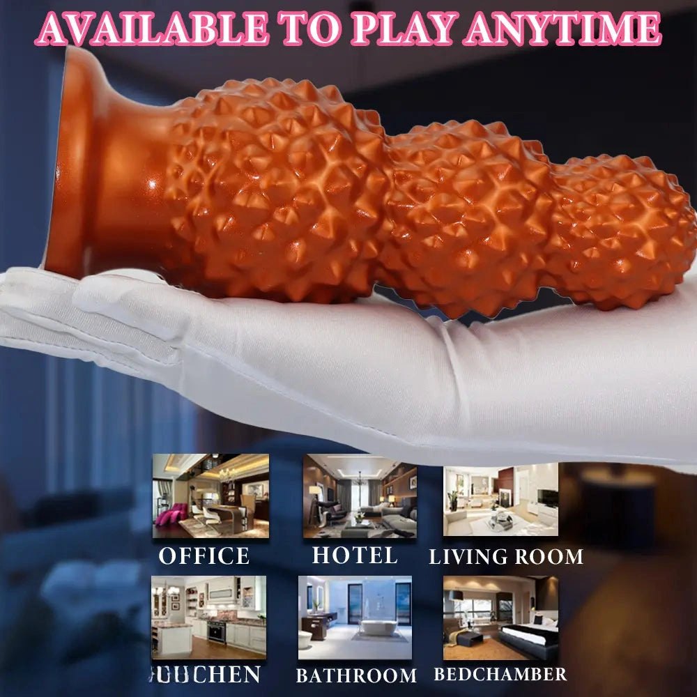 Bumpy Graduated Anal Plug - Stacked Beaded Butt Plug
