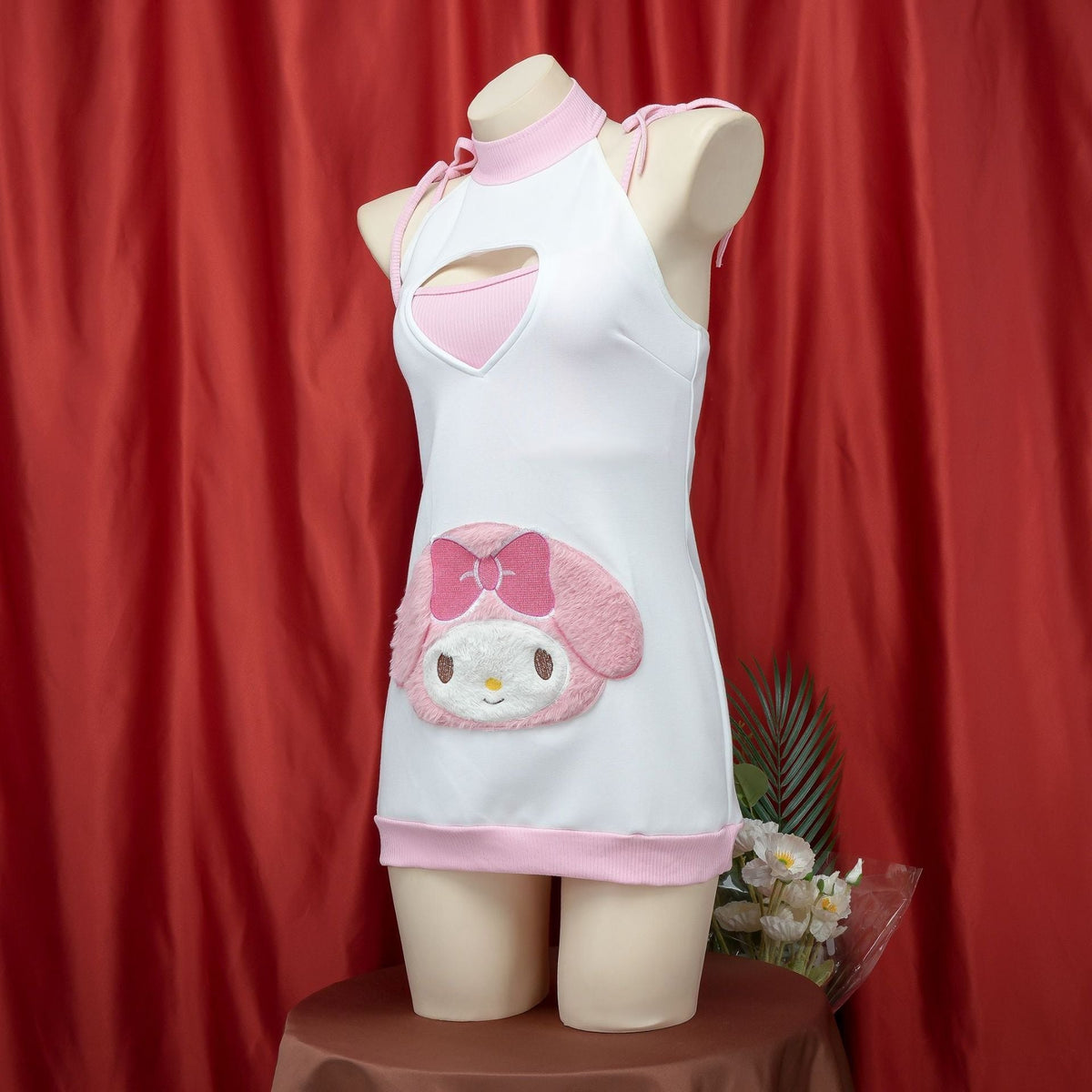 Bunny Embroidered Halter Costume - Sexy Roleplay Costume