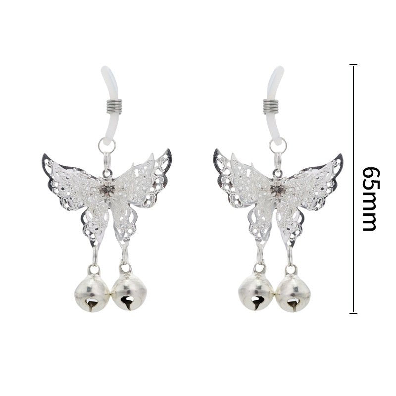 Butterfly Bell Nipple Clamps - Nipple Clamp Jewelry