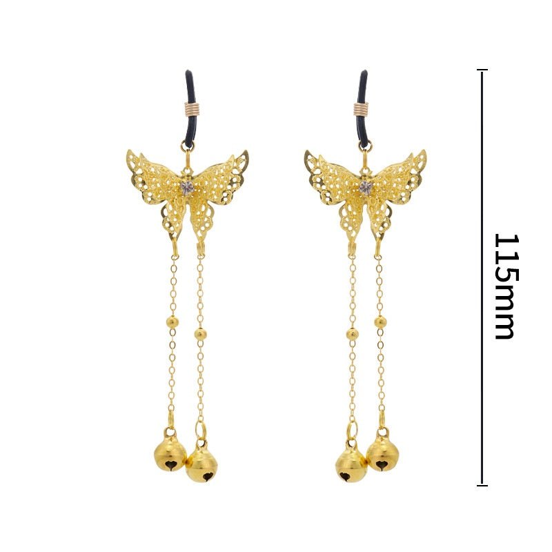 Butterfly Bell Nipple Clamps - Nipple Clamp Jewelry