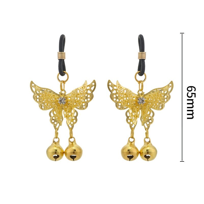 Butterfly Bell Nipple Clamps - Nipple Clamp Jewelry