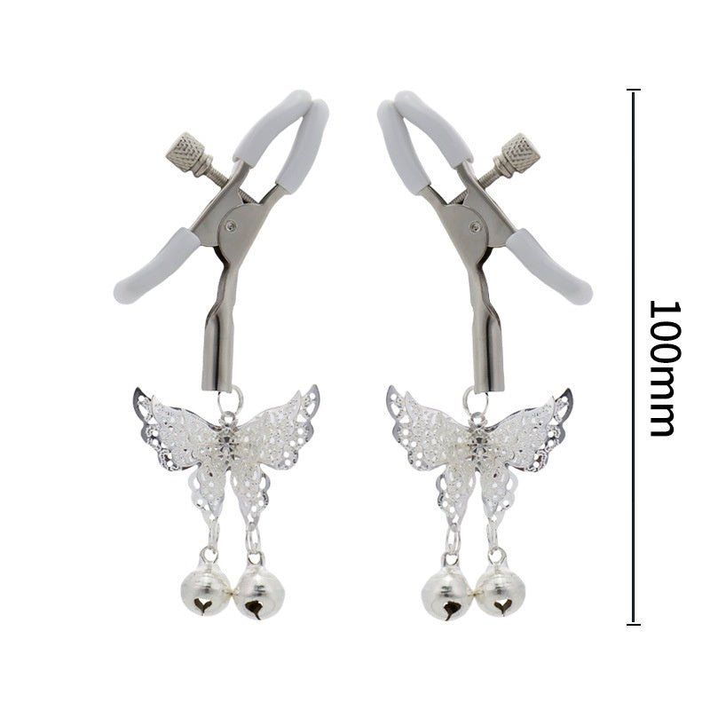 Butterfly Bell Nipple Clamps - Nipple Clamp Jewelry