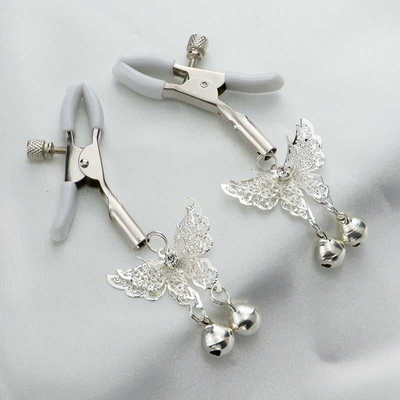 Butterfly Bell Nipple Clamps - Nipple Clamp Jewelry