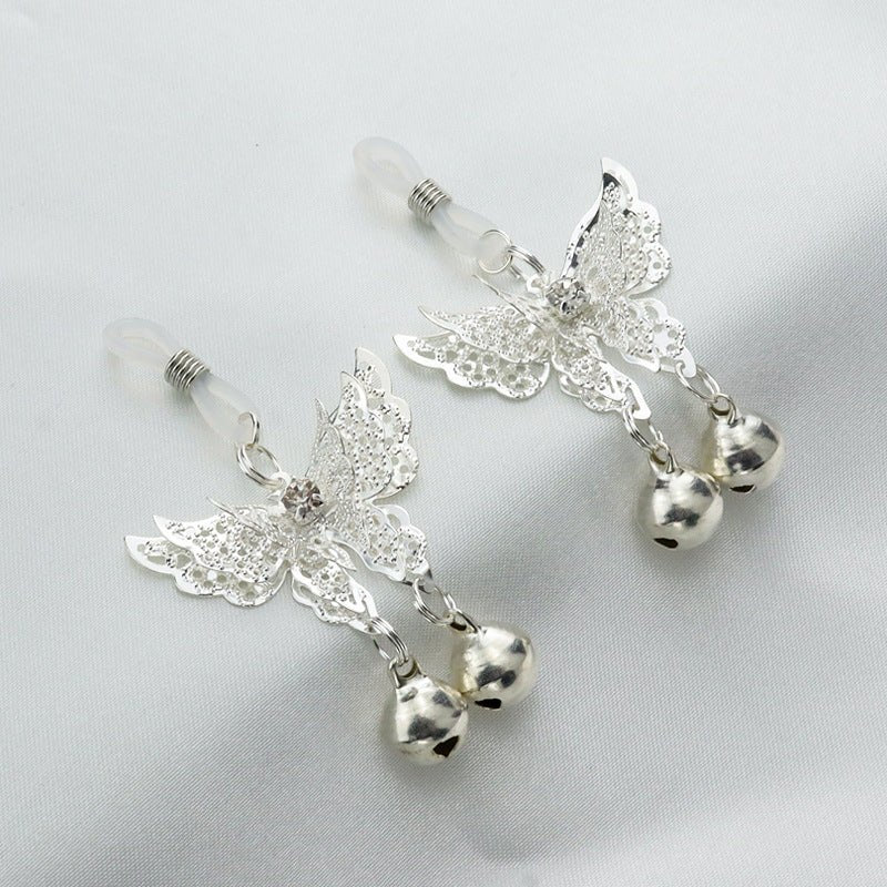 Butterfly Bell Nipple Clamps - Nipple Clamp Jewelry