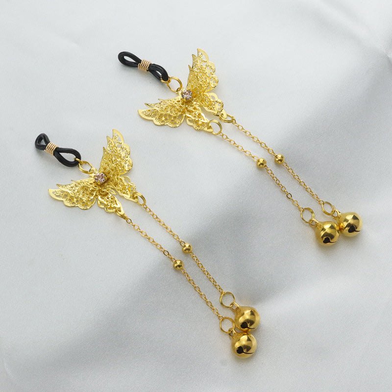 Butterfly Bell Nipple Clamps - Nipple Clamp Jewelry