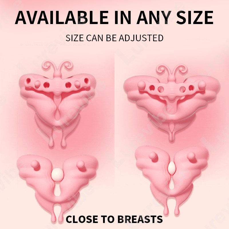 Butterfly Nipple Clamp Vibrator - Vibrating Nipple Clamps