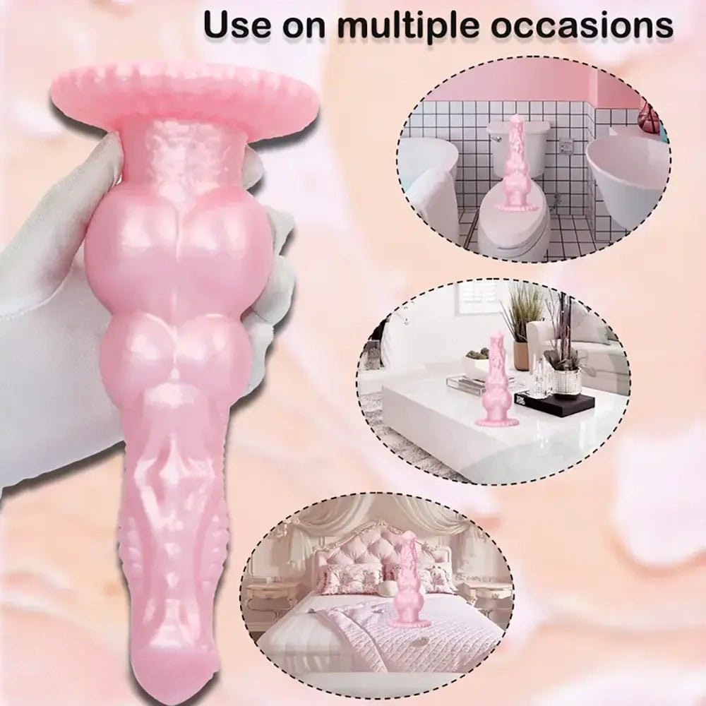 Canine Knot Silicone Dildo - Dog Knot Animal Dildo