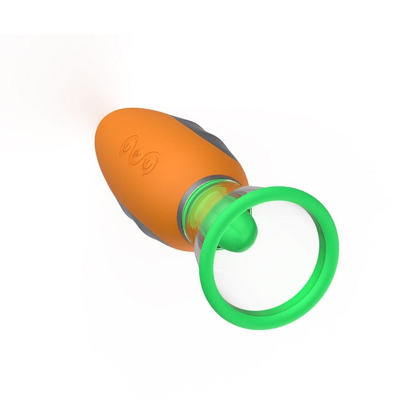 Carrot Vibrating Nipple Sucker - Nipple Suction Toy