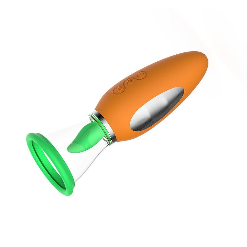 Carrot Vibrating Nipple Sucker - Nipple Suction Toy