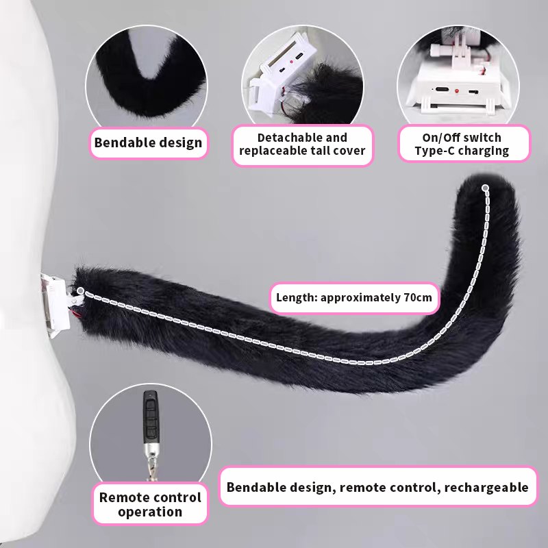 Cat Ears Headband And Tail Set - Sexy Lingerie Accessory