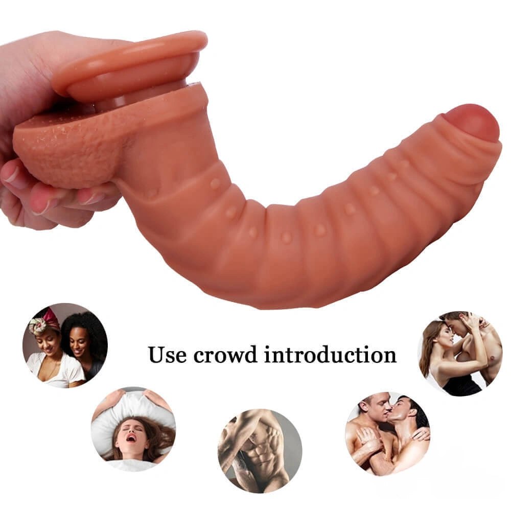 Caterpillar Fantasy Dildo - Ribbed Snake Dildo