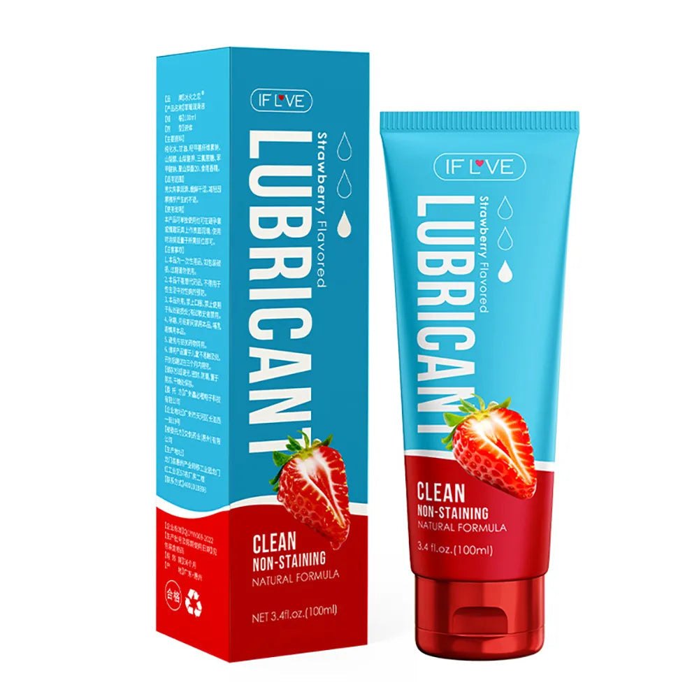 Cherry Strawberry Lube Tube - Flavored Water Based Lube