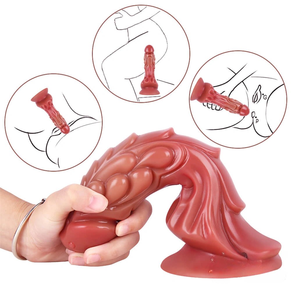 Chinese Dragon Scale Dildo - Silicone Fantasy Dildo