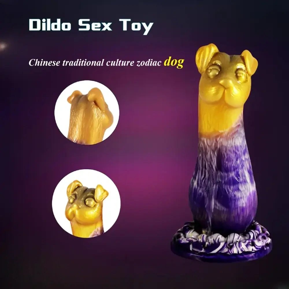 Chinese Zodiac Dog Animal Dildo - Novelty Animal-Shaped Dong