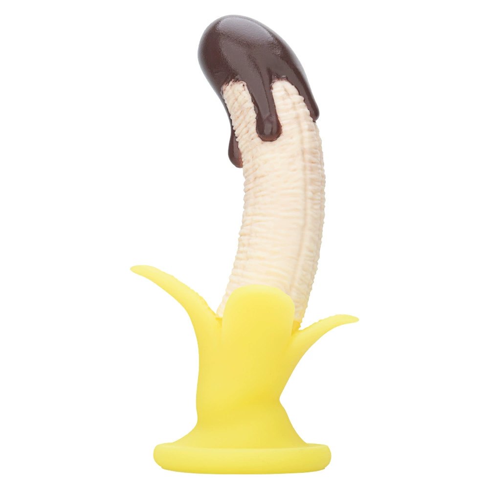Chocolate Banana Silicone Dildo - Fantasy Fruit Dildo