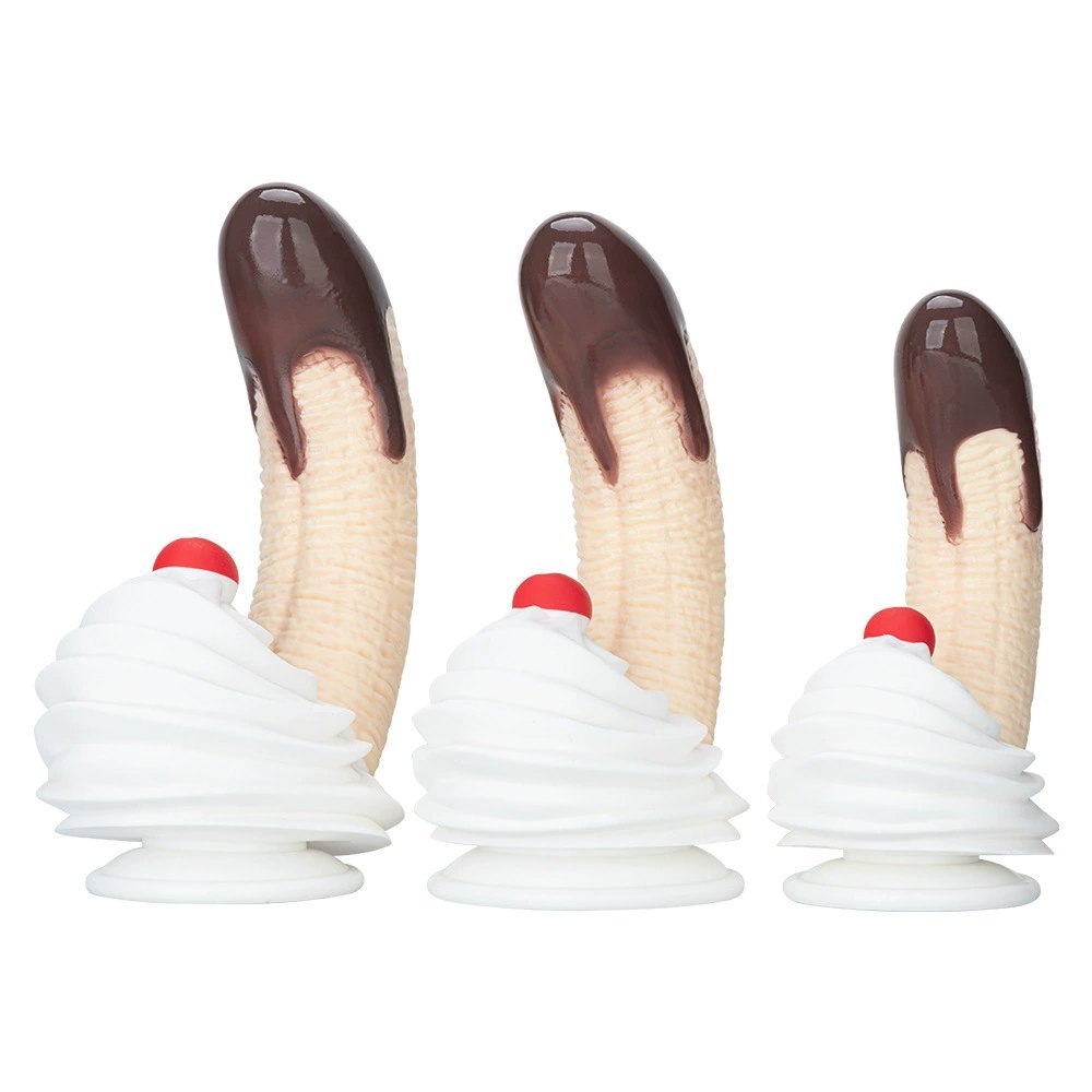 Chocolate Banana Silicone Dildo - Fantasy Fruit Dildo