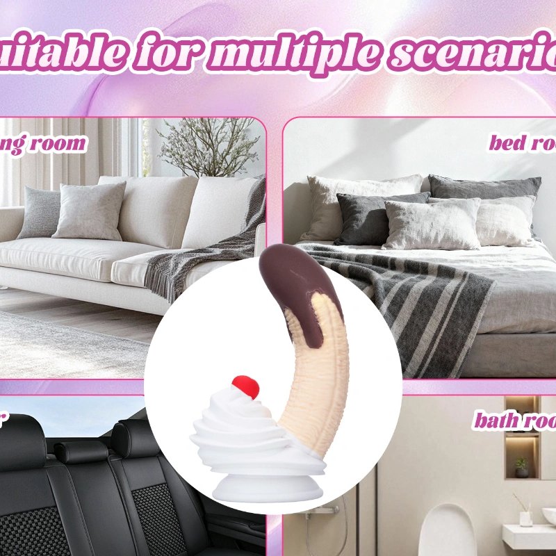 Chocolate Banana Silicone Dildo - Fantasy Fruit Dildo