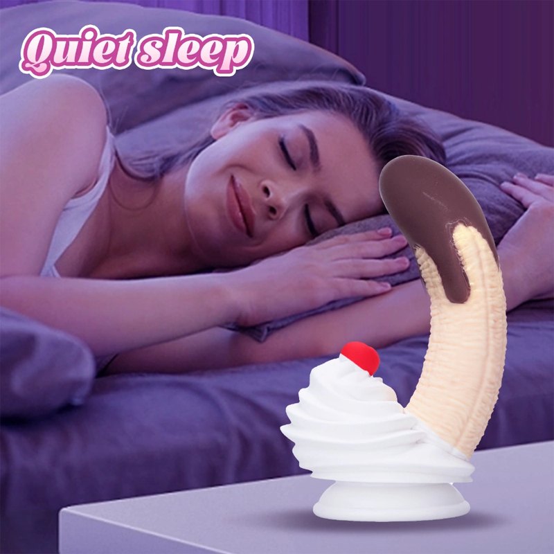 Chocolate Banana Silicone Dildo - Fantasy Fruit Dildo