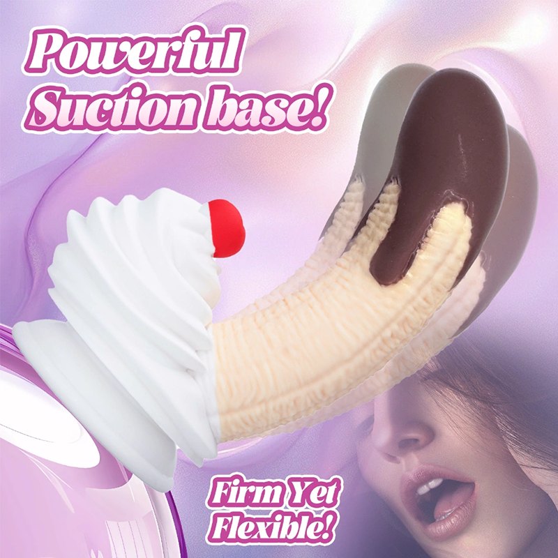 Chocolate Banana Silicone Dildo - Fantasy Fruit Dildo