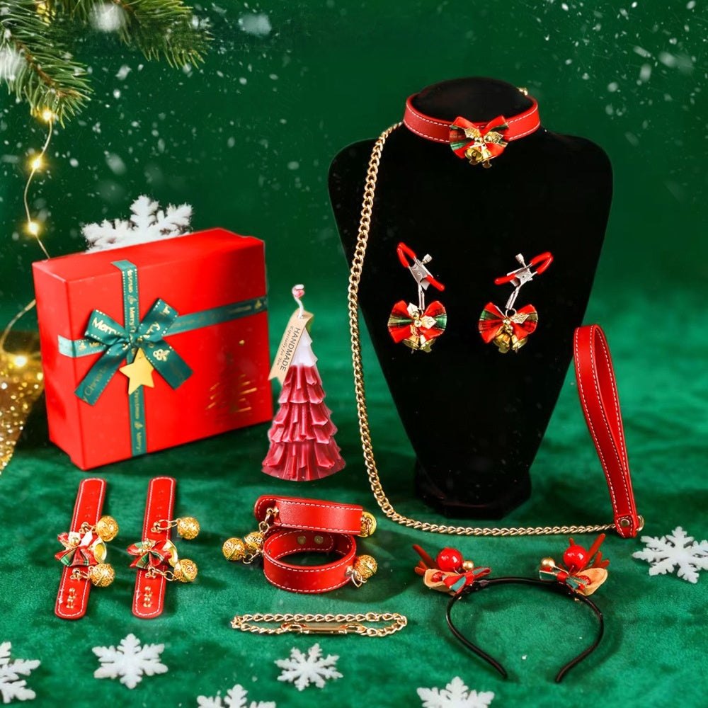 Christmas 6-Piece Bondage Gift Set - Holiday Restraint Kit