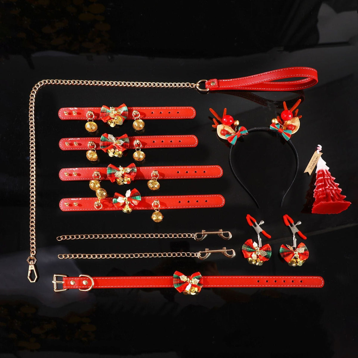Christmas 6-Piece Bondage Gift Set - Holiday Restraint Kit