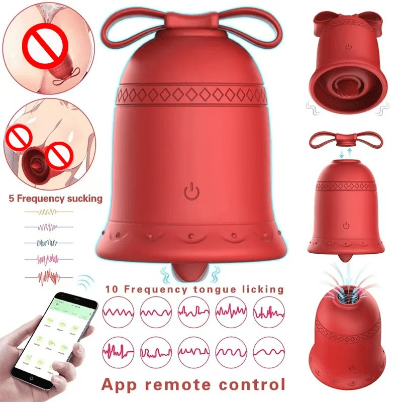 Christmas Bell App Clitoral Vibrator - Clitoral Suction Toy