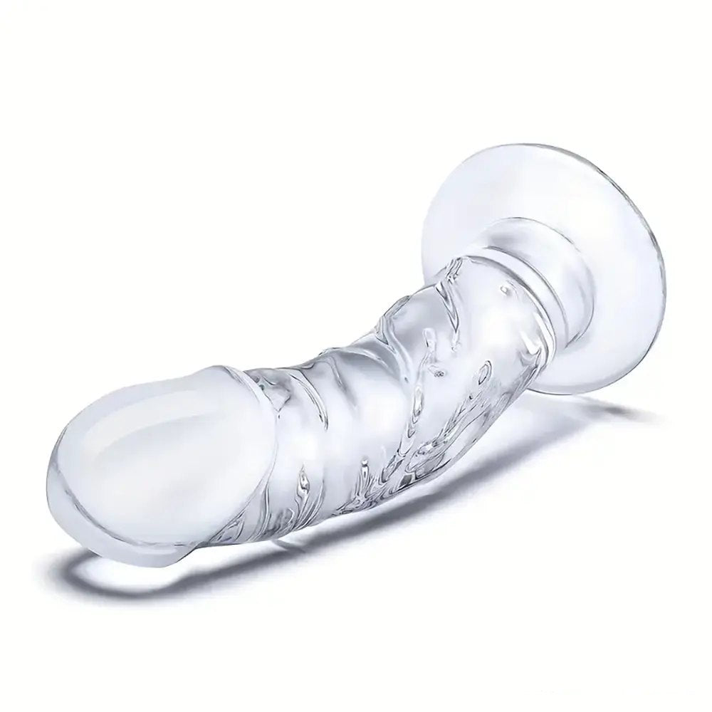 Clear Crystal Glass Dildo 7.09in - Glass Dildo