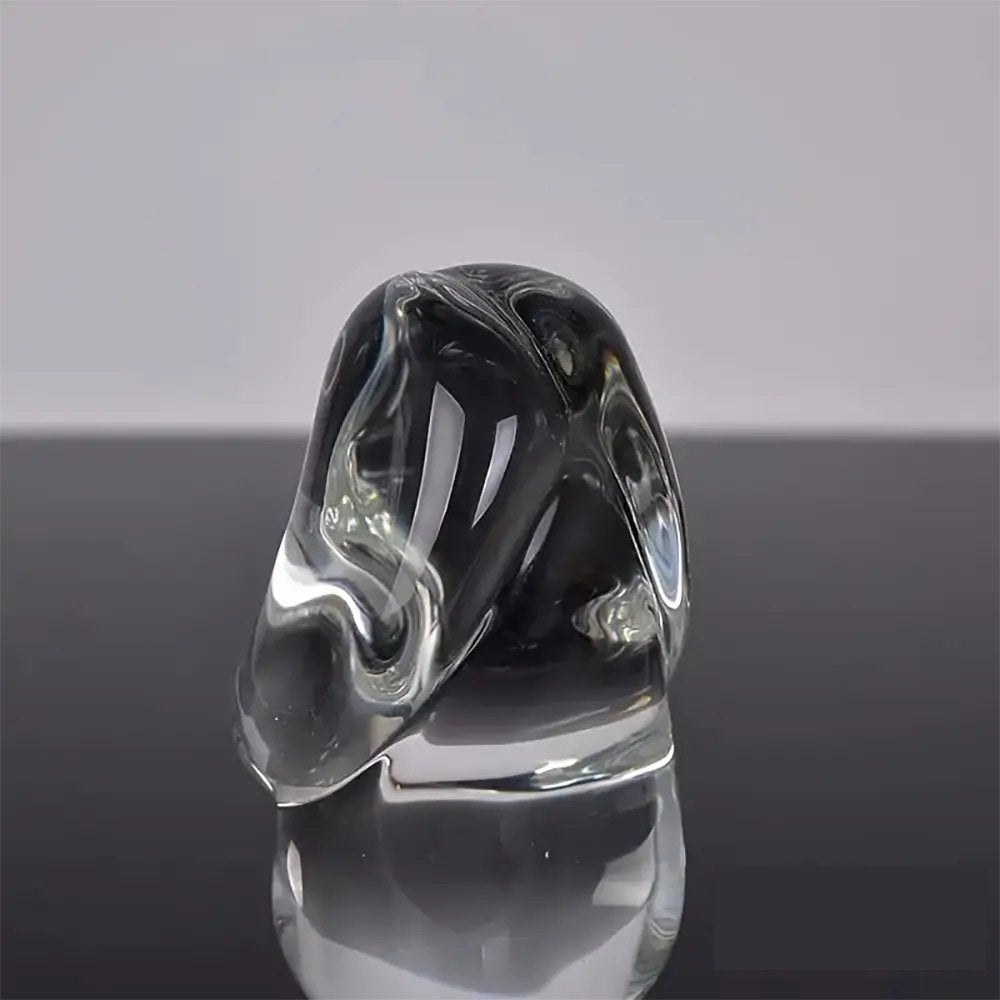 Clear Crystal Glass Dildo - Glass Dildo With Base 4 in