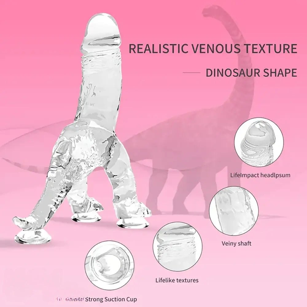 Clear Dragon Fantasy Dildo - Big Fantasy Dildo