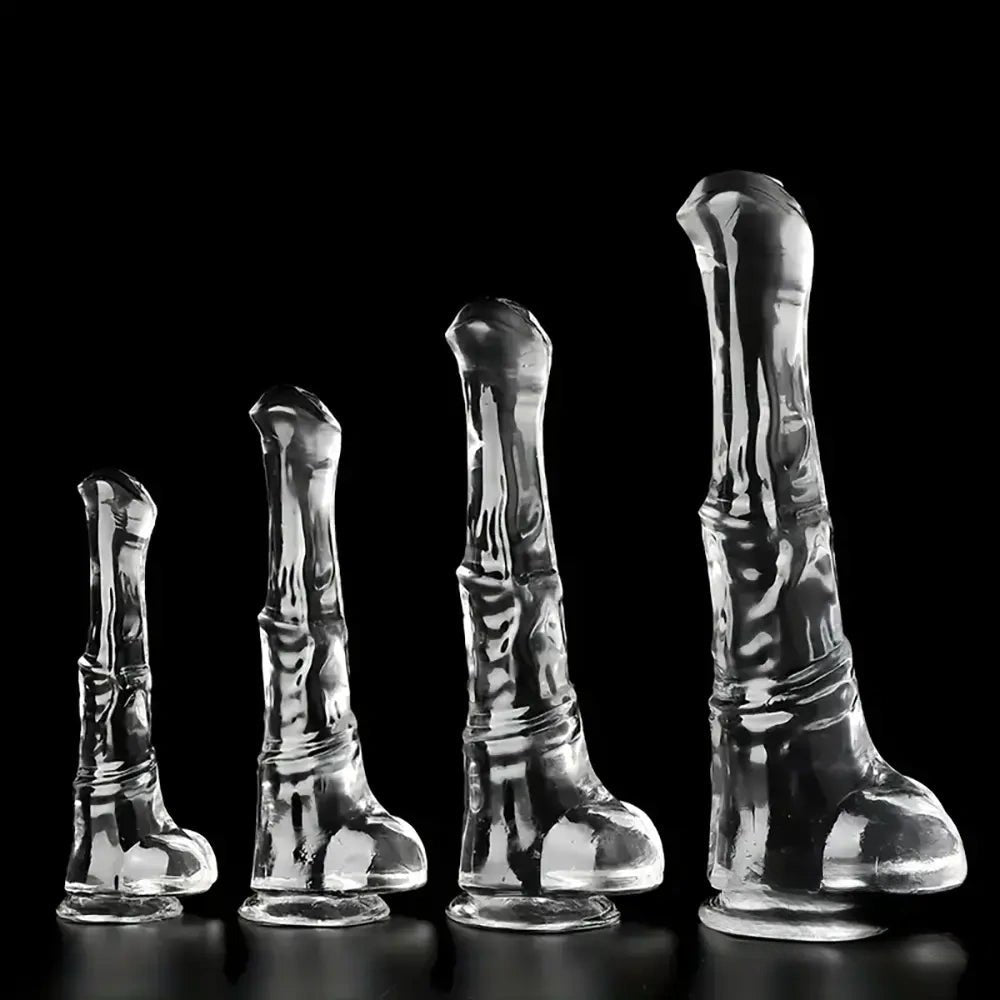 Clear Horse Shaft Dildo - Animal Style Fantasy Dildo