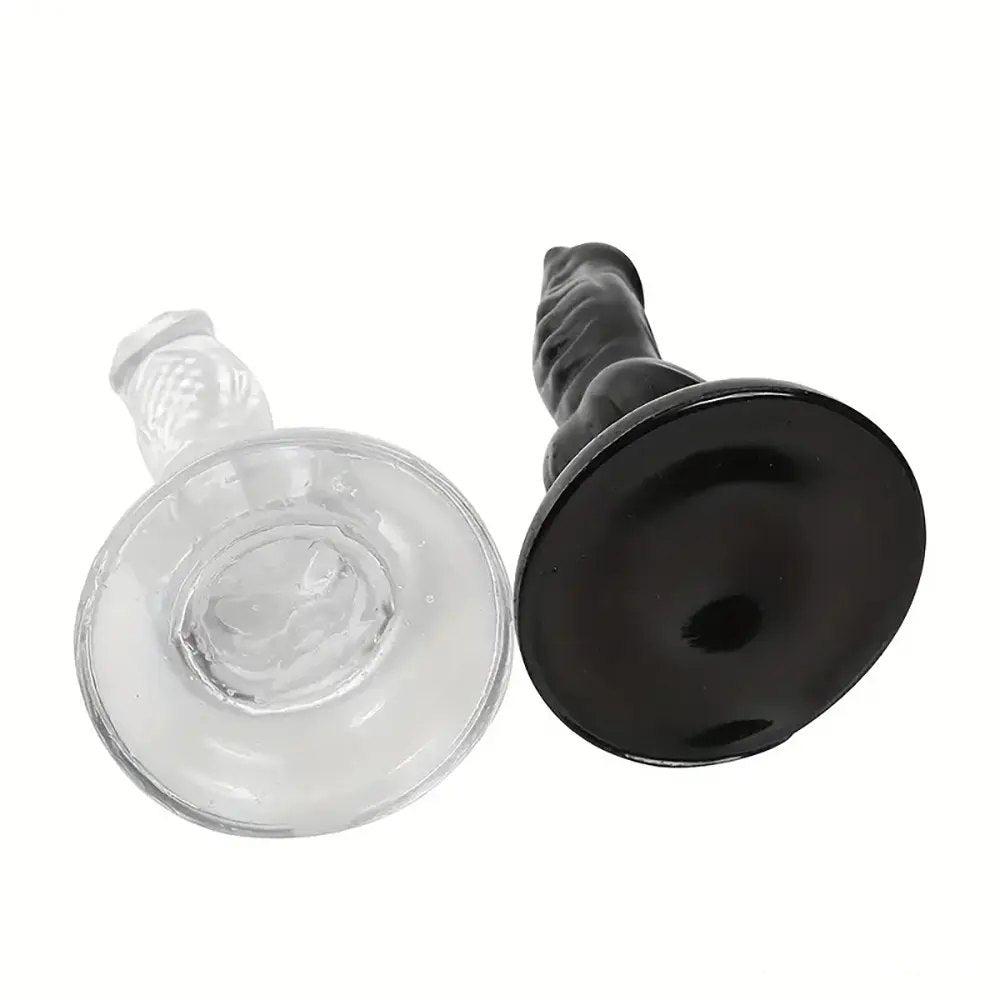 Clear Knotted Animal Dildo - Textured PVC Knot Dildo
