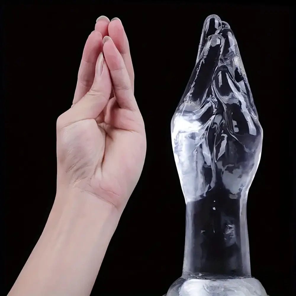 Clear PVC Fist Dildo - Large Thick Fisting Dildo