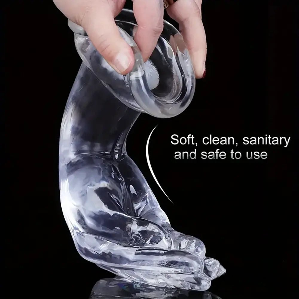Clear PVC Fist Dildo - Large Thick Fisting Dildo