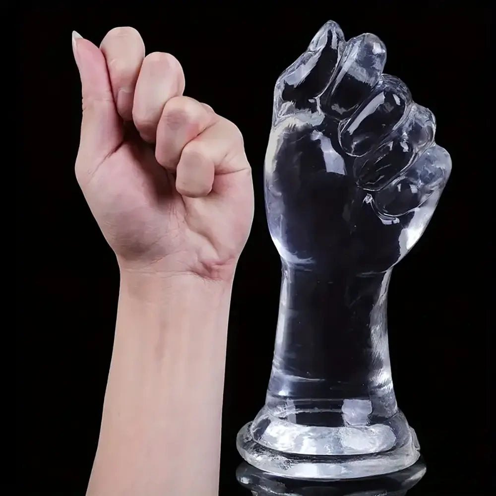 Clear PVC Fist Dildo - Large Thick Fisting Dildo