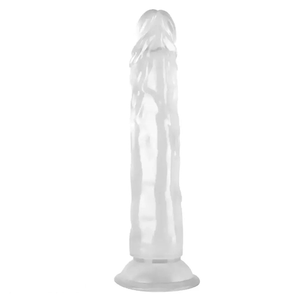 Clear Suction Cup Dildo 7.68 in - Realistic PVC Toy