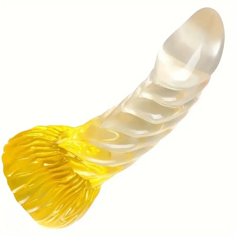 Clear Spiral Fantasy Dildo - Silicone Monster Dildo