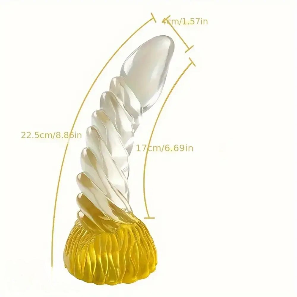Clear Spiral Fantasy Dildo - Silicone Monster Dildo