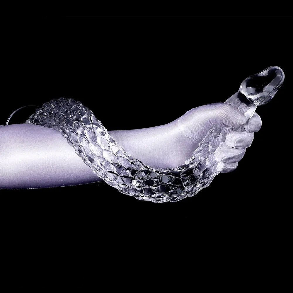 Clear Scaled Fantasy Dildo - Fantasy Dildo, 3 Sizes