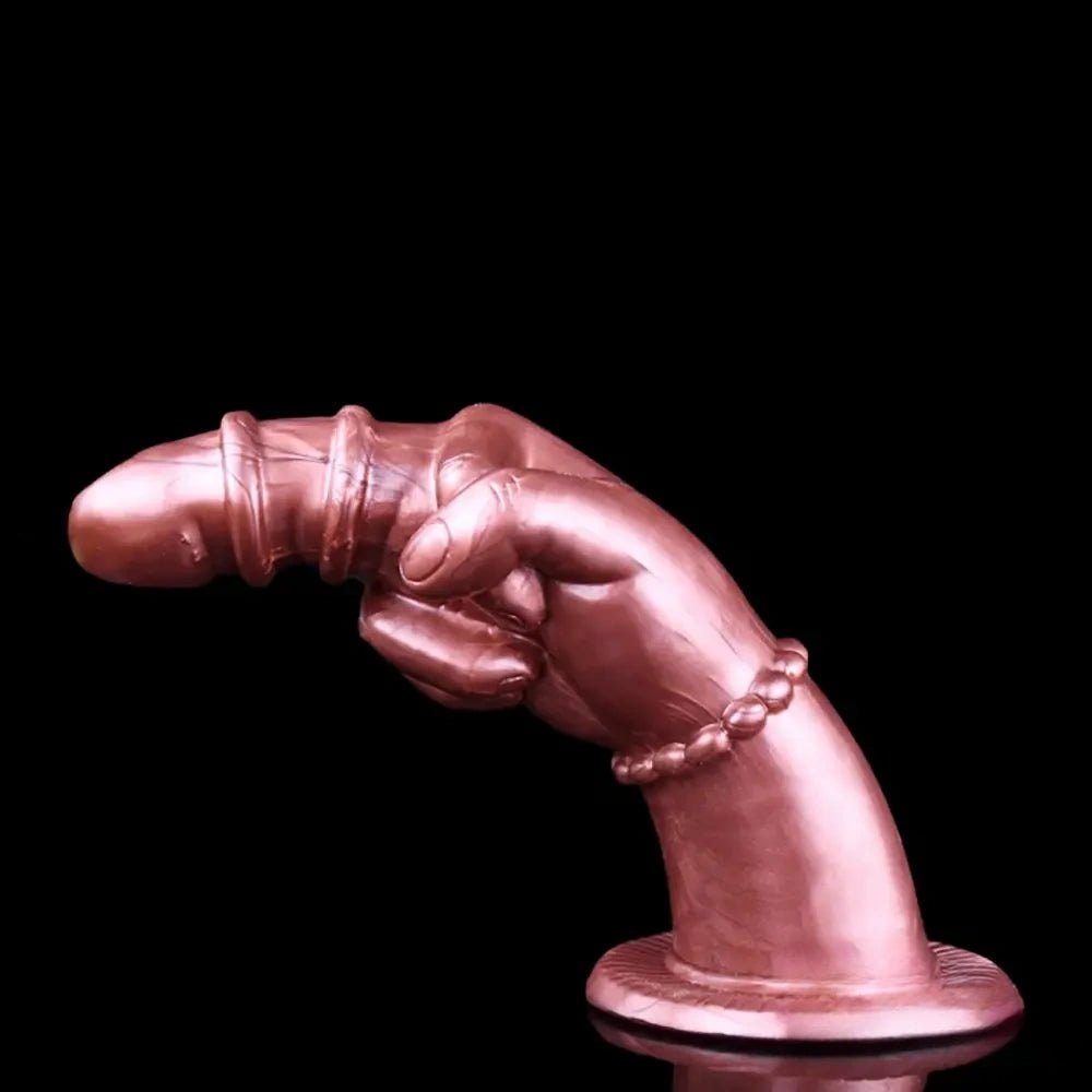 Clenched Fist Thick Dildo 8 in - Large Thick Novelty Dildo