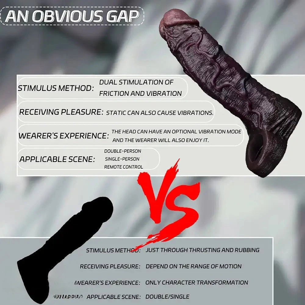 Coffee Hollow Dildo Sleeve - Hollow Realistic Dildo Sleeve