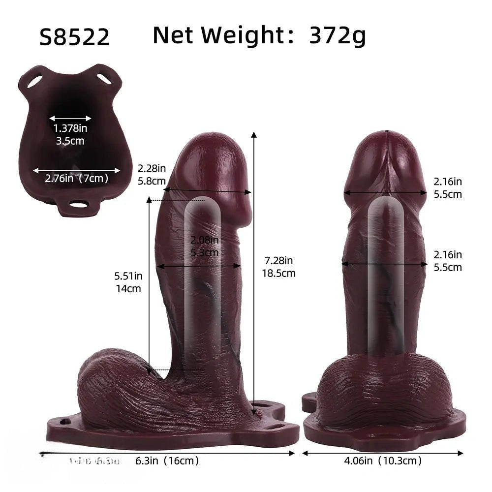 Coffee Hollow Wearable Dildo - Strap-On Dildo