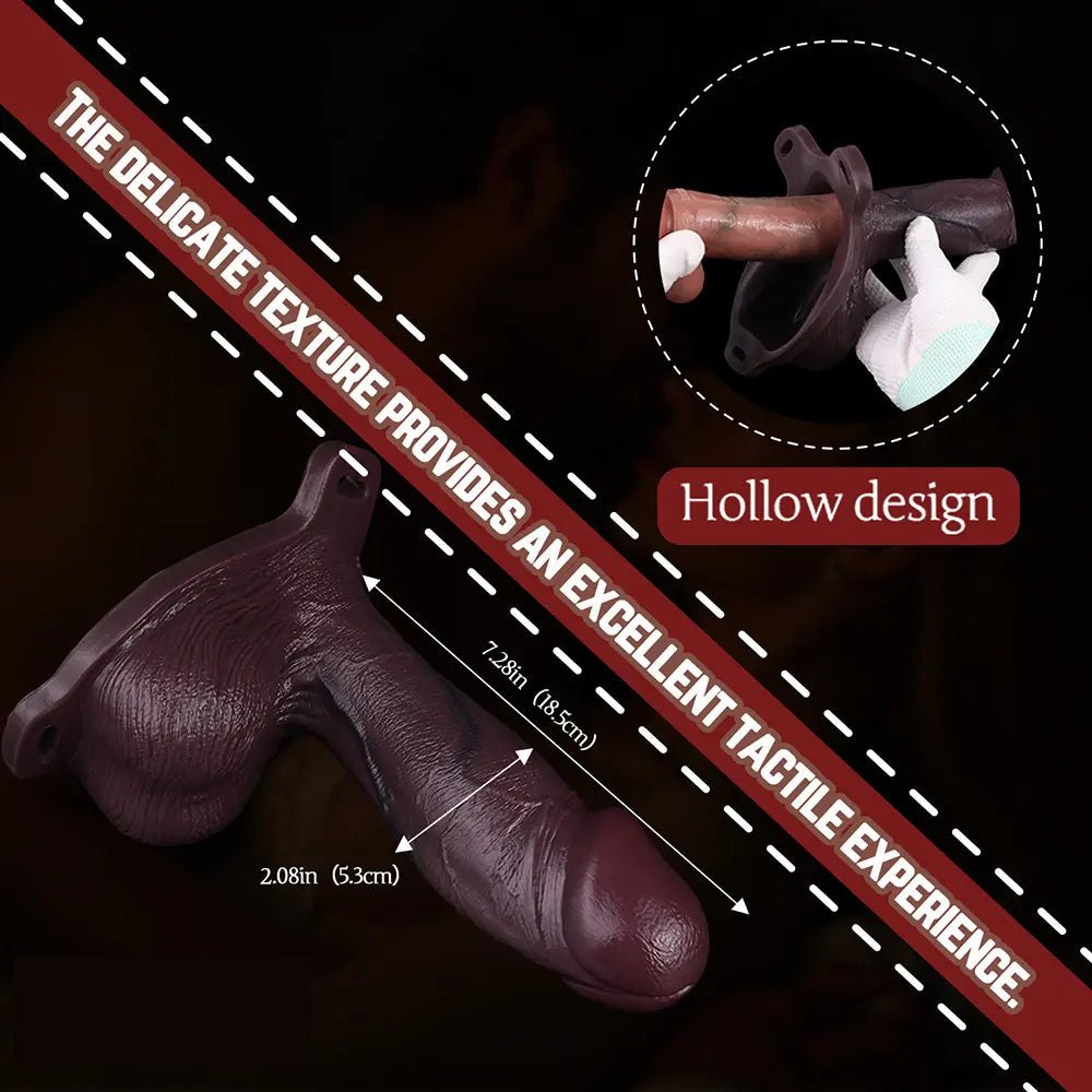 Coffee Hollow Wearable Dildo - Strap-On Dildo