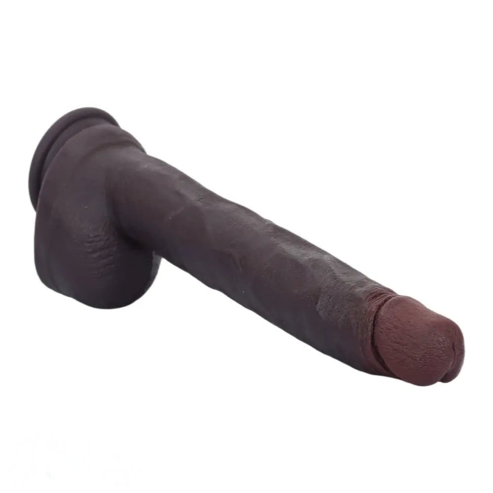 Coffee Realistic Suction Dildo - Realistic Suction Cup Toy
