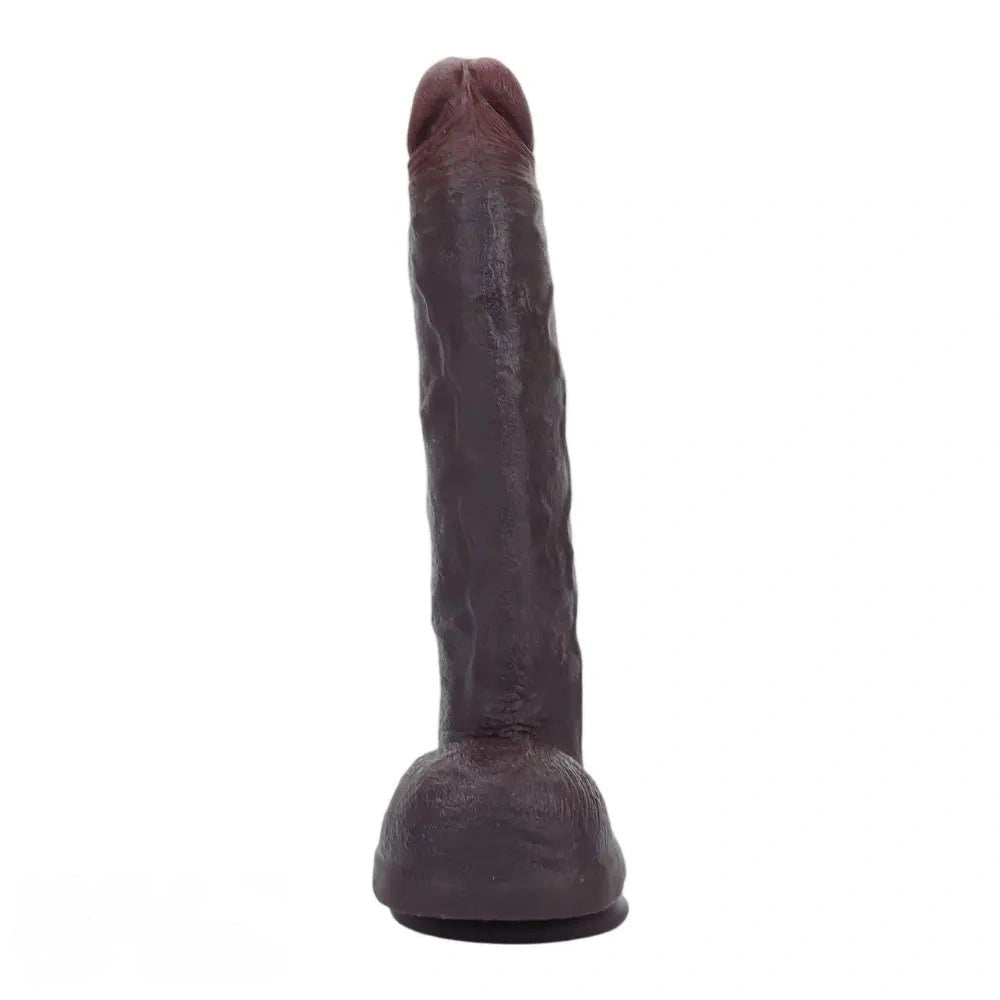 Coffee Realistic Suction Dildo - Realistic Suction Cup Toy