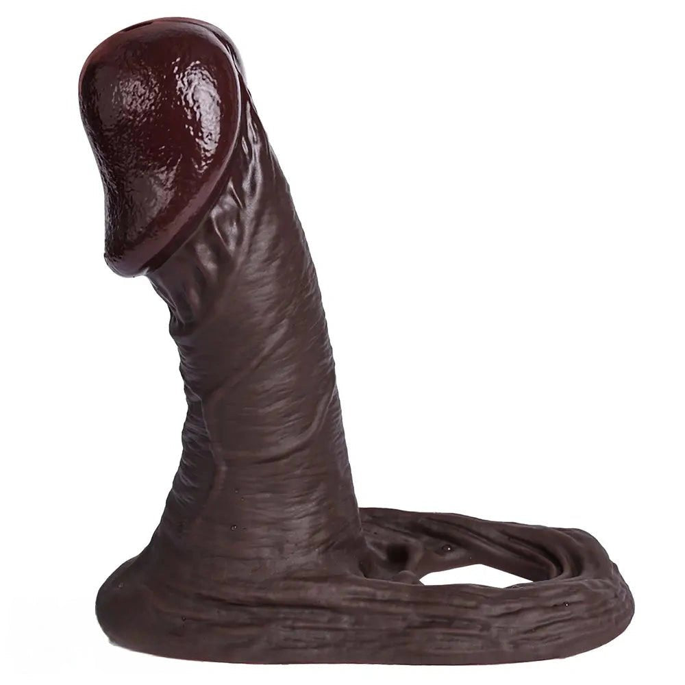 Coffee Silicone Mushroom Head Dildo - Realistic Dildo
