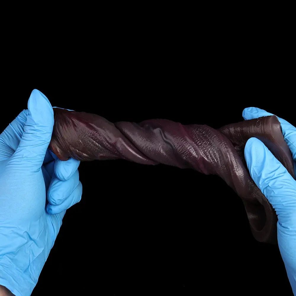 Coffee Tone Dildo Sleeve - Lifelike Silicone Dildo