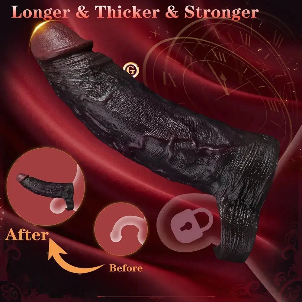 Coffee Tone Dildo Sleeve - Lifelike Silicone Dildo