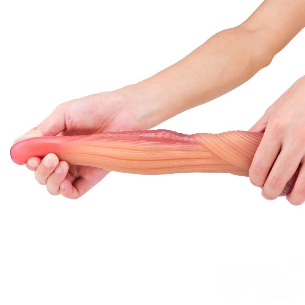 Coiled Rope Fantasy Dildo 8.46in - Liquid Silicone Dildo